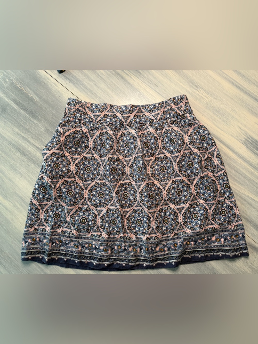 Loft Linen Skirt Pockets Small